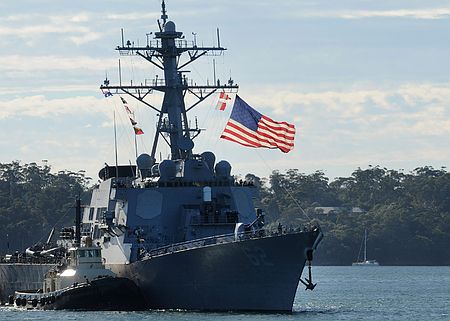 美國海軍“菲茨杰拉德”號宙斯盾導(dǎo)彈驅(qū)逐艦