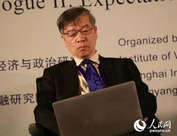 上海社會(huì)科學(xué)院副院長黃仁偉 代睿攝