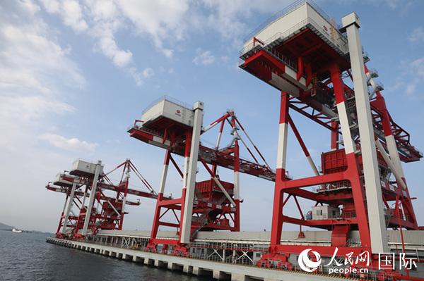 爪哇7號項目配套專用煤碼頭(人民網(wǎng)記者 徐偉攝)