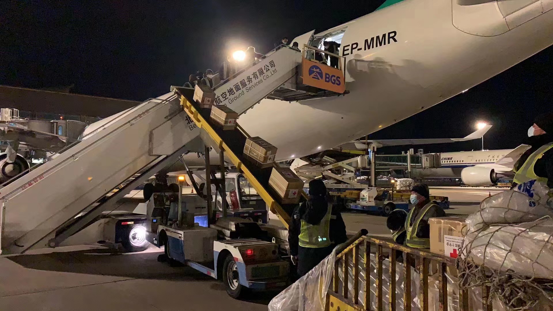 中國紅十字會援助敘利亞第二批物資啟運(yùn)。中國紅十字會供圖