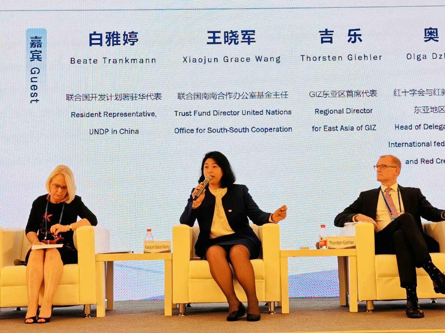 聯(lián)合國(guó)南南合作辦公室基金主任王曉軍出席全球共享發(fā)展行動(dòng)論壇首屆高級(jí)別會(huì)議分論壇討論。受訪(fǎng)者供圖