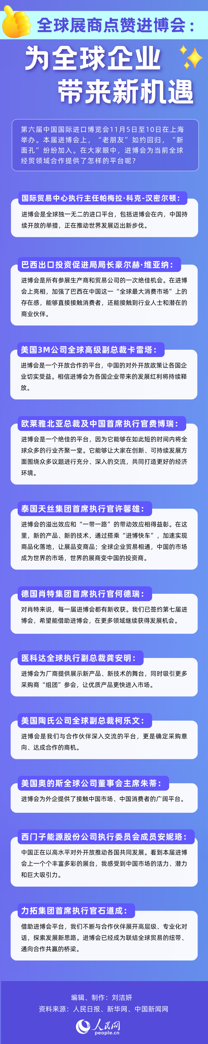 全球展商點(diǎn)贊進(jìn)博會(huì)：為全球企業(yè)帶來(lái)新機(jī)遇