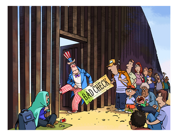 漫畫作者：馬宏亮（人民網(wǎng)版權(quán)圖片，未經(jīng)授權(quán)請勿轉(zhuǎn)載。）