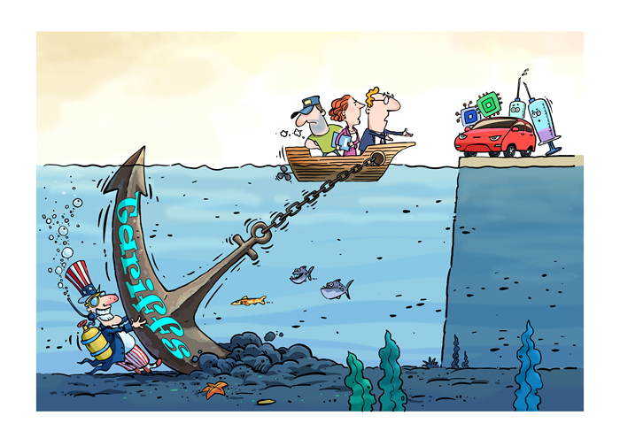 漫畫作者：馬宏亮（人民網(wǎng)版權(quán)圖片，未經(jīng)授權(quán)請勿轉(zhuǎn)載。）