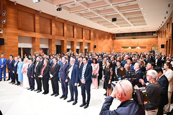 招待會現(xiàn)場。孫瑋 攝