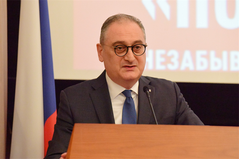 莫爾古洛夫大使致辭。主辦方供圖