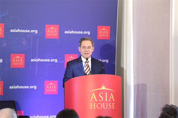 鄭澤光大使致辭。中國駐英國使館供圖