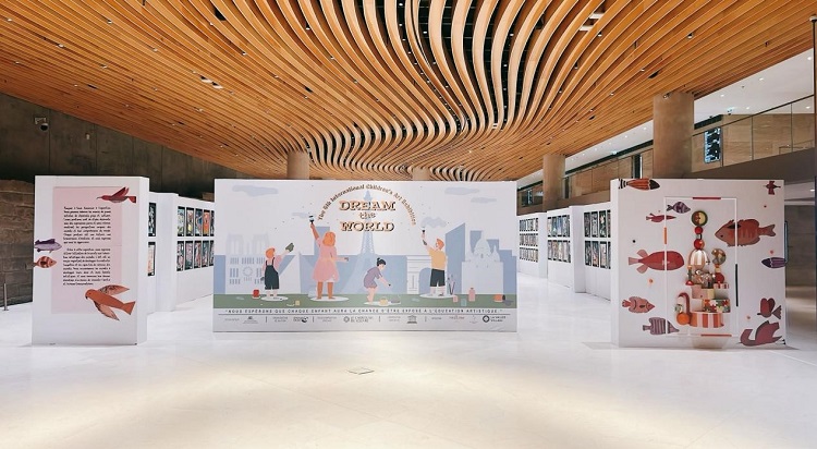 “Dream the World”國際兒童畫展現(xiàn)場(chǎng)。主辦方供圖