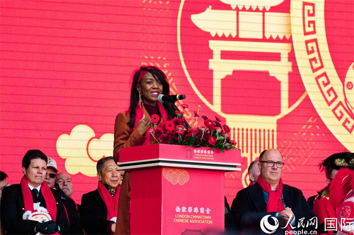 倫敦市副市長黛比·威克斯-伯納德發(fā)表致辭。楊浩鵬攝