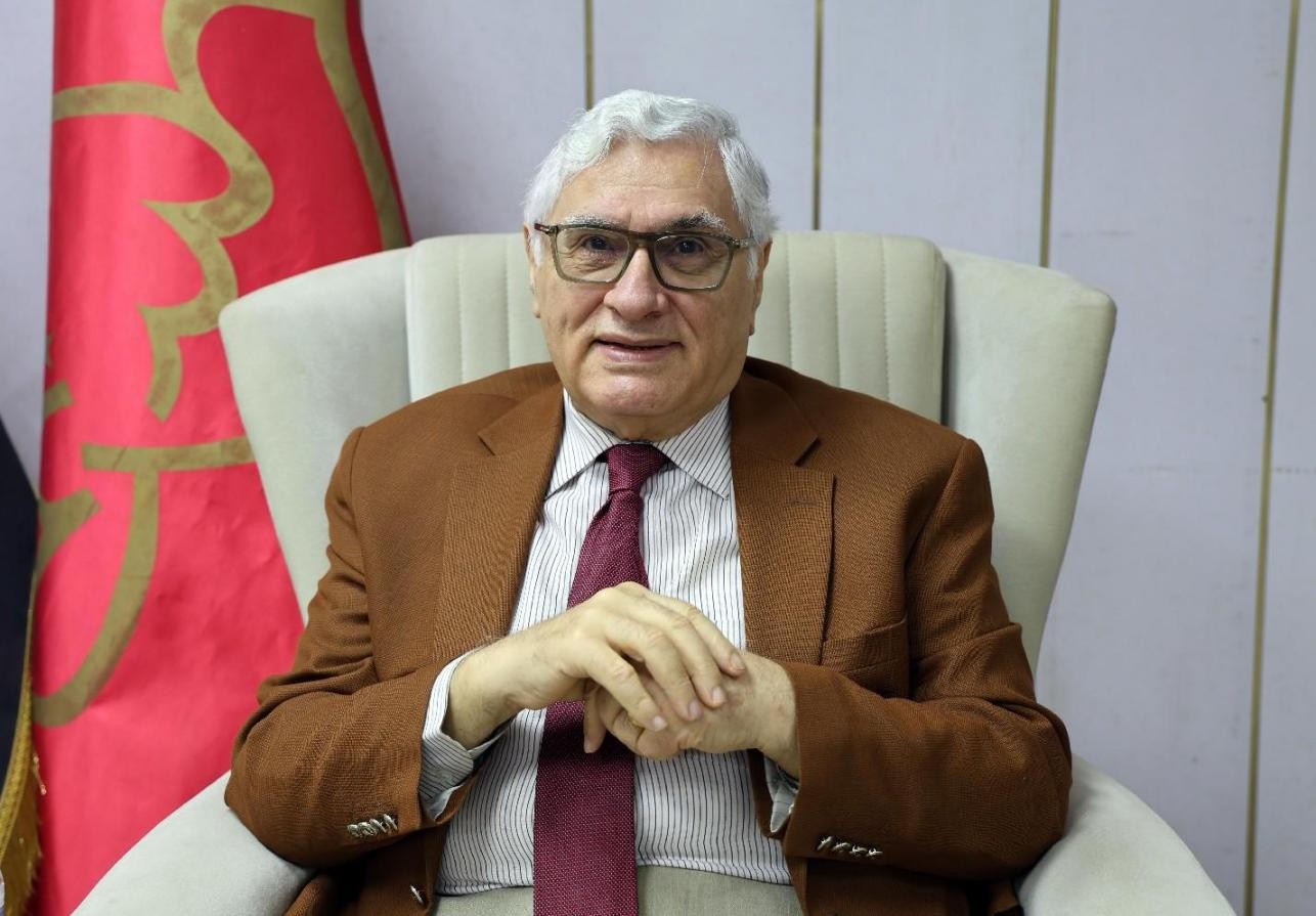 圖為伊拉克共產(chǎn)黨總書記拉伊德·法赫米。人民網(wǎng)伊納斯·易卜拉欣攝