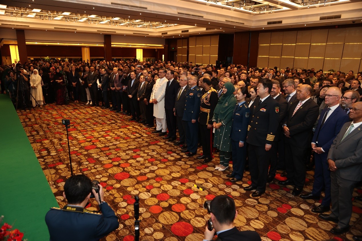 招待會現(xiàn)場。巴基斯坦駐華大使館供圖