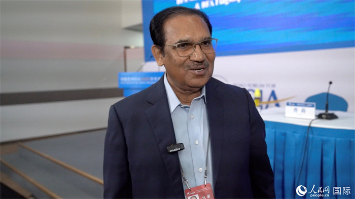 博鰲亞洲論壇秘書長(zhǎng)政策顧問扎法爾接受人民網(wǎng)專訪。人民網(wǎng) 王禹蘅攝