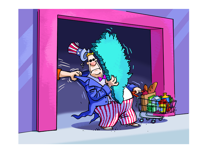 漫畫作者：馬宏亮（人民網(wǎng)版權(quán)圖片，未經(jīng)授權(quán)請(qǐng)勿轉(zhuǎn)載。）