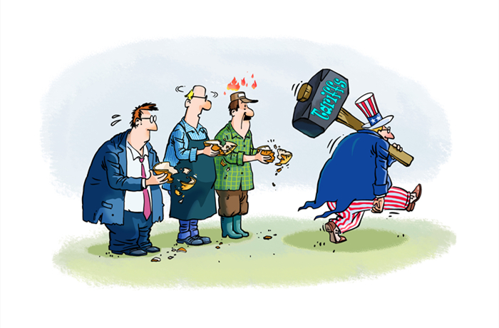 漫畫作者：馬宏亮（人民網(wǎng)版權(quán)圖片，未經(jīng)授權(quán)請(qǐng)勿轉(zhuǎn)載。）