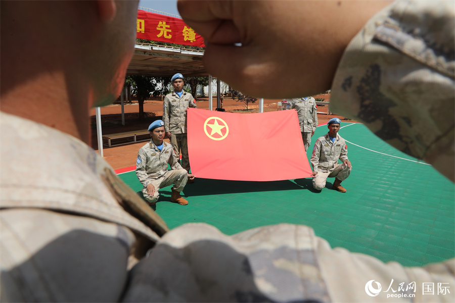 活動(dòng)現(xiàn)場。維和工兵分隊(duì)供圖。