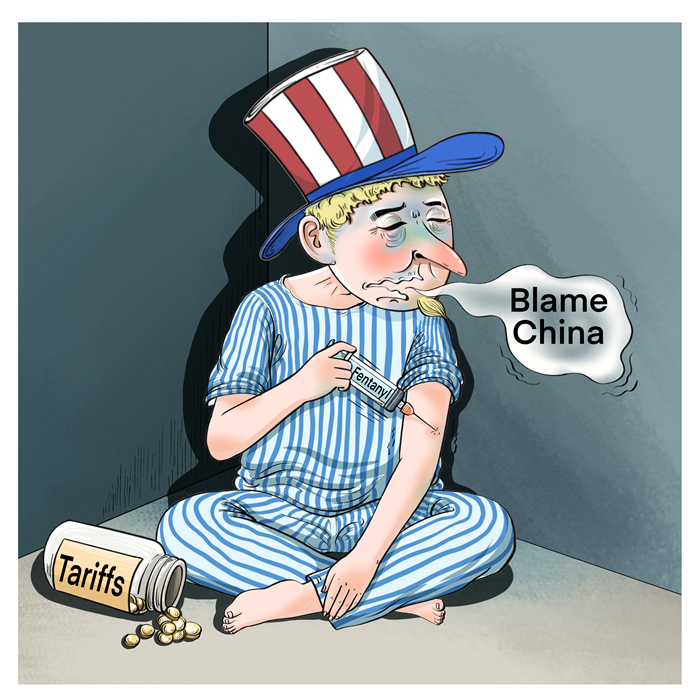 漫畫作者：譚希光（人民網(wǎng)版權(quán)圖片，未經(jīng)授權(quán)請(qǐng)勿轉(zhuǎn)載。）