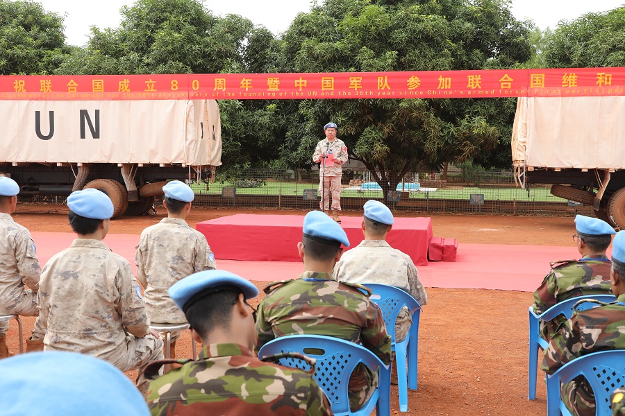 活動現(xiàn)場。維和部隊供圖