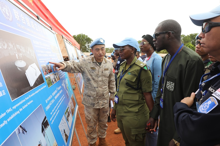 活動(dòng)現(xiàn)場(chǎng)。維和部隊(duì)供圖