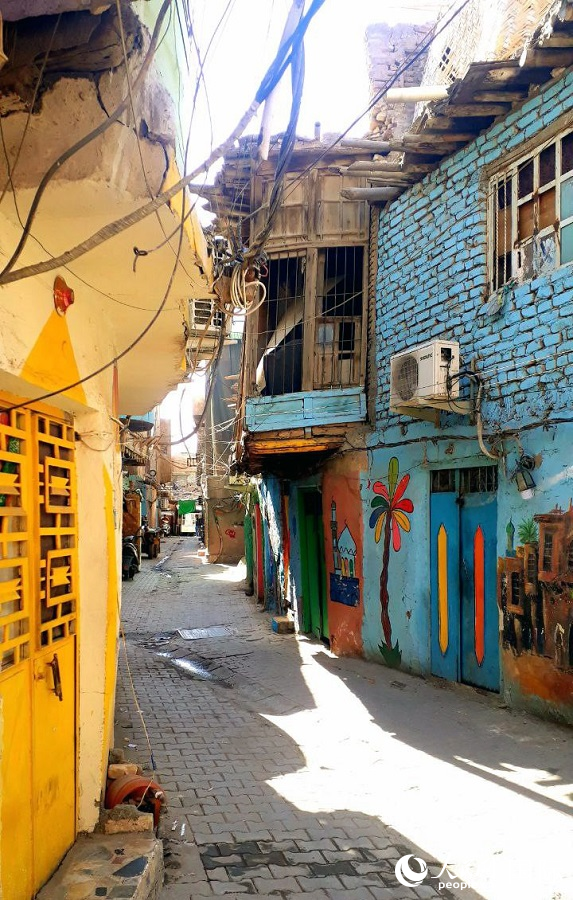美化后的巴格達小胡同。人民網(wǎng) 伊納斯·易卜拉欣攝