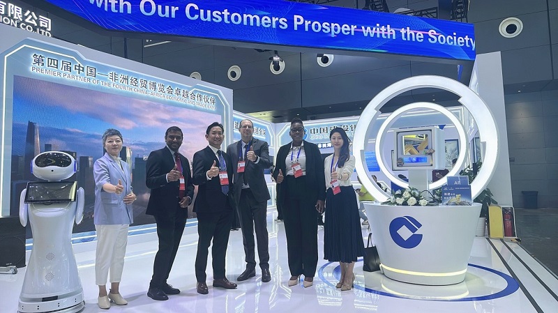 展位現(xiàn)場。中國建設(shè)銀行約翰內(nèi)斯堡分行供圖