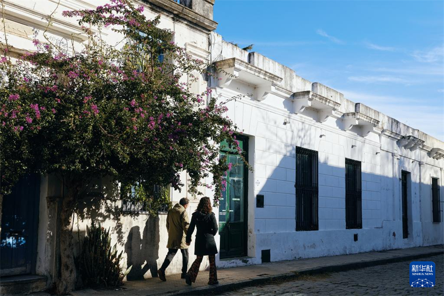 6月25日，人們?cè)跒趵缈坡迥醽喌睦铣菂^(qū)游覽。新華社記者 孟鼎博 攝