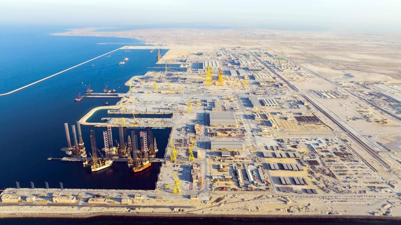 圖為沙特國王港項(xiàng)目一景。山東電建供圖