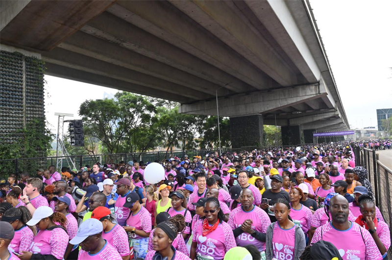 比賽現(xiàn)場(chǎng)。內(nèi)羅畢快速路項(xiàng)目部供圖