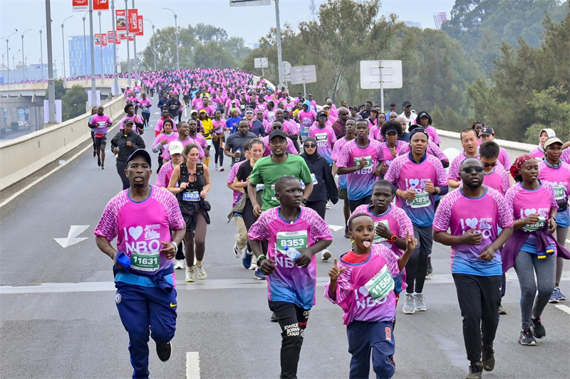 比賽現(xiàn)場(chǎng)。內(nèi)羅畢快速路項(xiàng)目部供圖