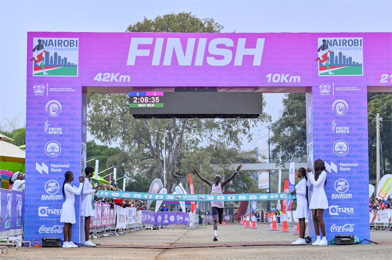 比賽現(xiàn)場(chǎng)。內(nèi)羅畢快速路項(xiàng)目部供圖