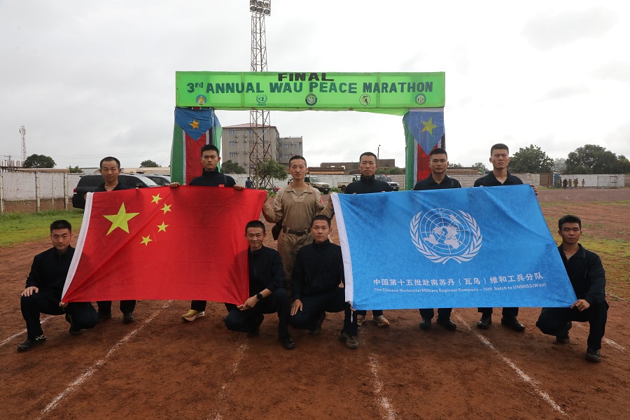 中國(guó)工兵參賽隊(duì)員。張曉昆攝