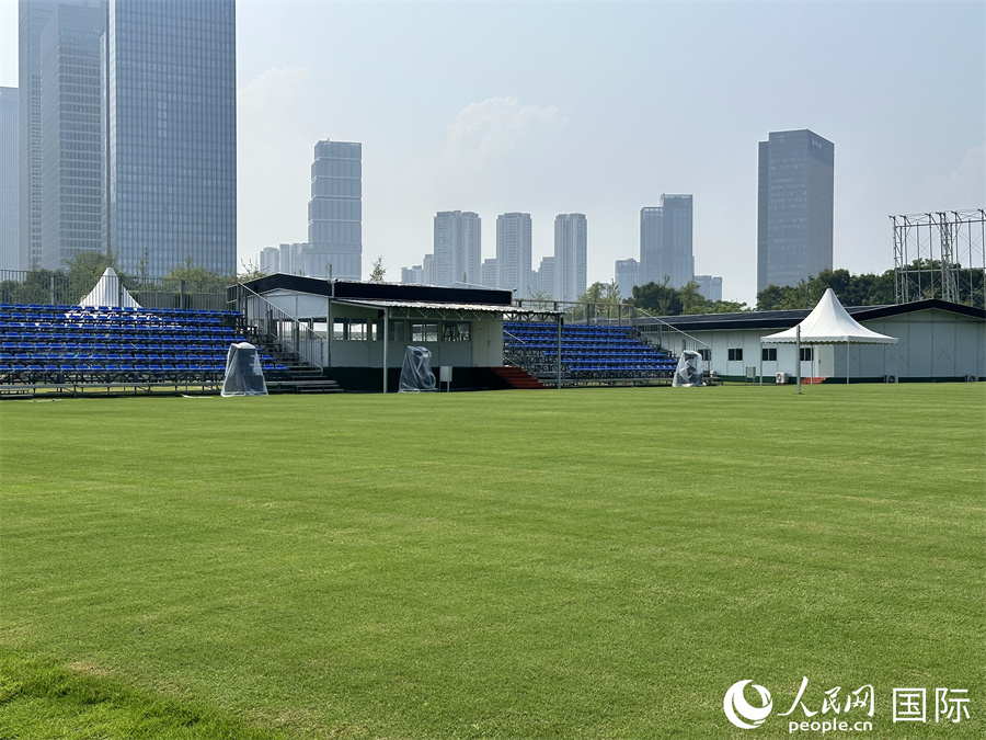 2025年成都世運會浮士德球比賽場地。 人民網(wǎng) 孫書宇攝