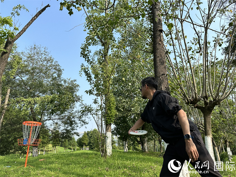 人民網(wǎng)外籍專家舒克里在練習(xí)中。 人民網(wǎng) 孫書宇攝