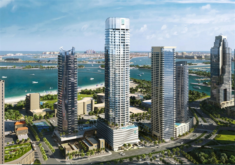 項目效果圖。中鐵十八局迪拜公司供圖