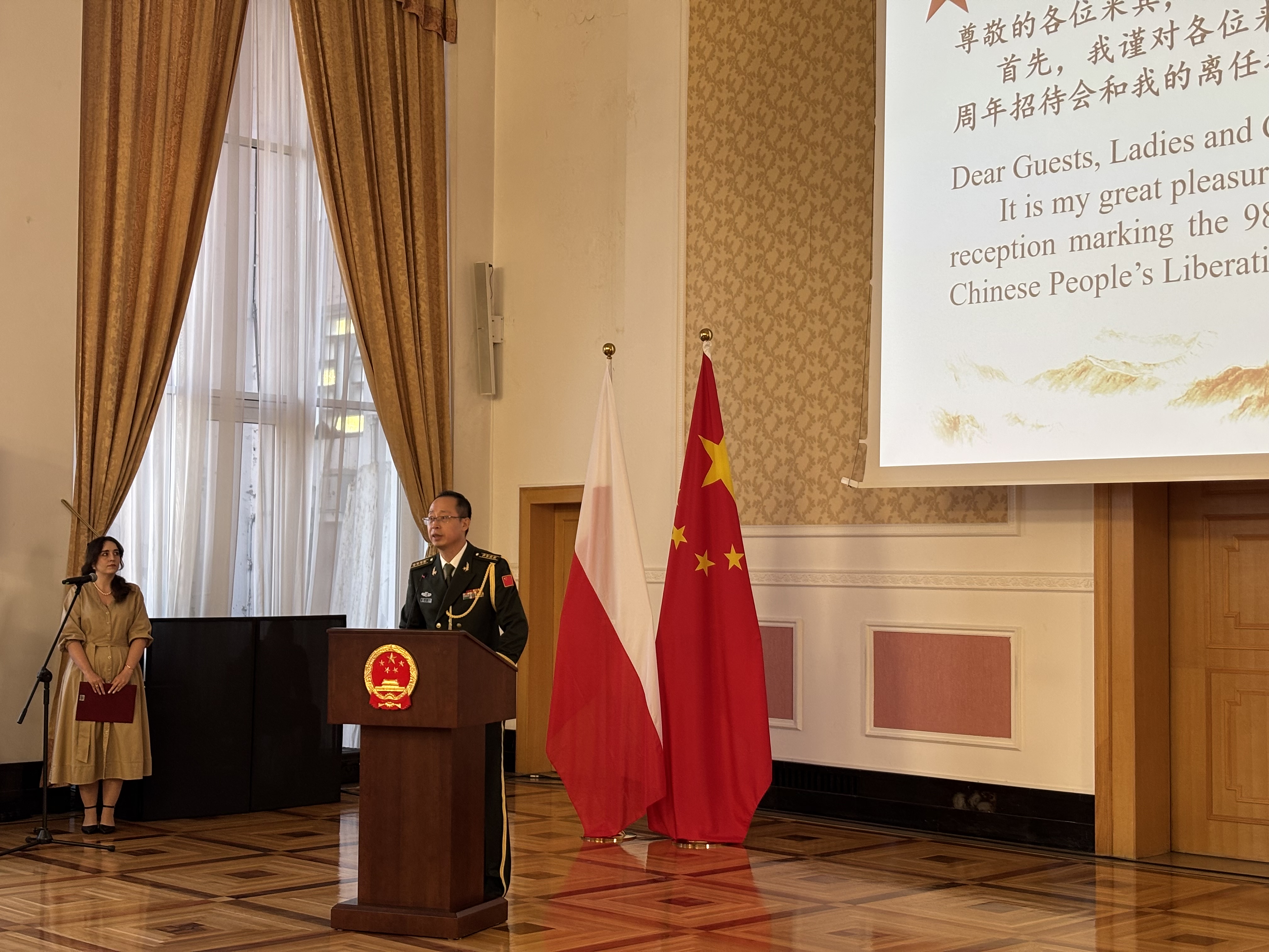 張寅生武官致辭。人民網(wǎng)記者 禹麗敏攝