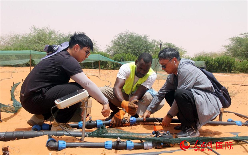 更換電磁閥智能控制噴淋閥門組件。人民網(wǎng)記者 鄒松攝