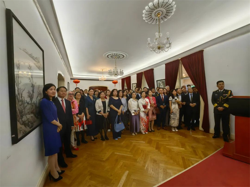 招待會現(xiàn)場。中國駐丹麥大使館供圖