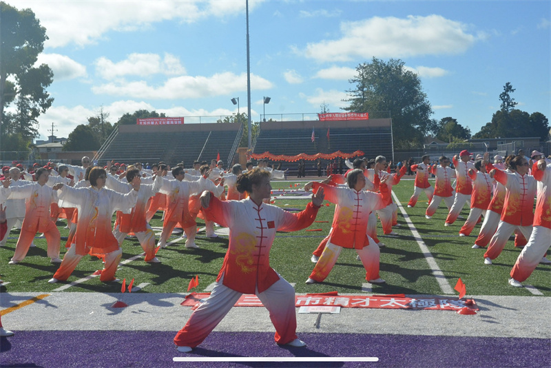 大會現(xiàn)場太極表演。主辦方供圖