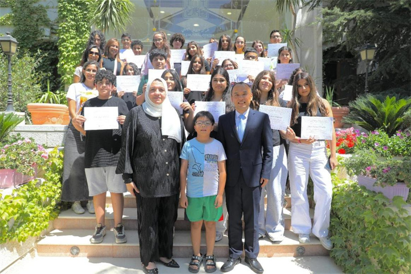 結(jié)營(yíng)儀式。安曼中國(guó)文化中心供圖