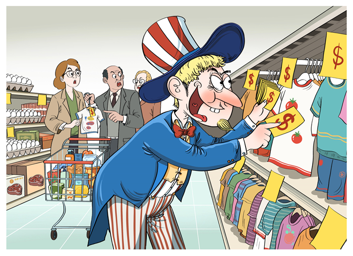 漫畫(huà)作者：譚希光（人民網(wǎng)版權(quán)圖片，未經(jīng)授權(quán)請(qǐng)勿轉(zhuǎn)載。）