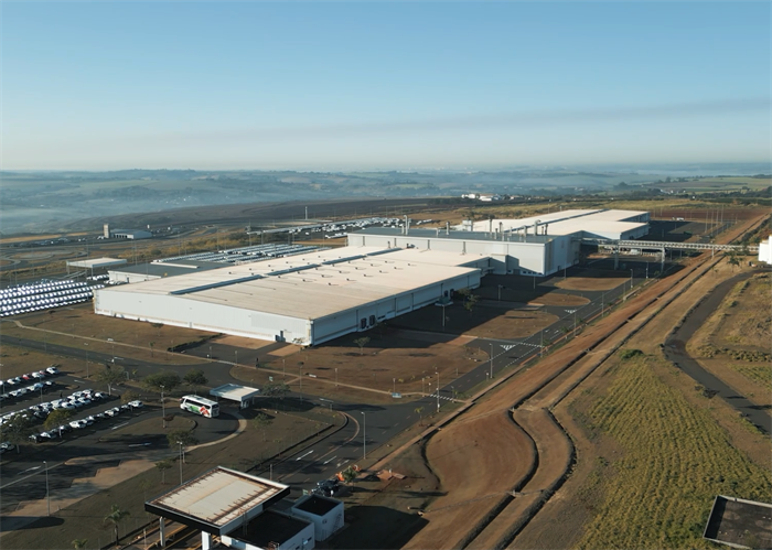 長城汽車巴西伊拉塞馬波利斯工廠全景。長城汽車供圖