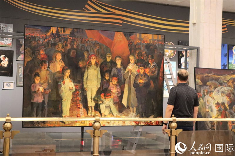 《藝術(shù)與和平——生命的偉大勝利》國(guó)際美術(shù)作品展開(kāi)幕式現(xiàn)場(chǎng)。人民網(wǎng)記者 于宏建攝