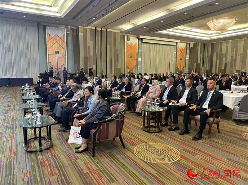 中老泰鐵路物流旅游促進(jìn)大會(huì)現(xiàn)場(chǎng)。人民網(wǎng)記者 孫廣勇攝