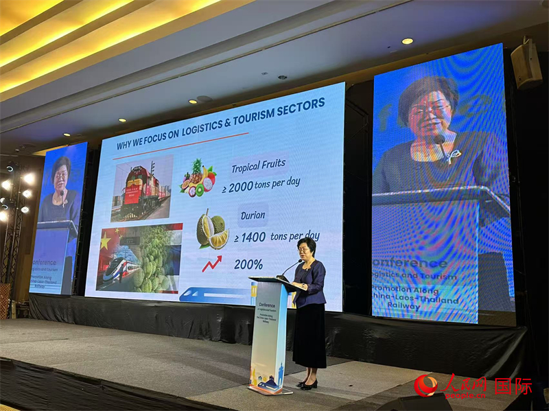 中國(guó)駐孔敬總領(lǐng)事劉紅梅發(fā)表致辭。人民網(wǎng)記者 孫廣勇攝