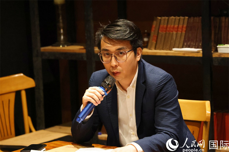 里約和統(tǒng)會會長林非凡在座談會上致辭。人民網(wǎng)記者 陳海琪攝