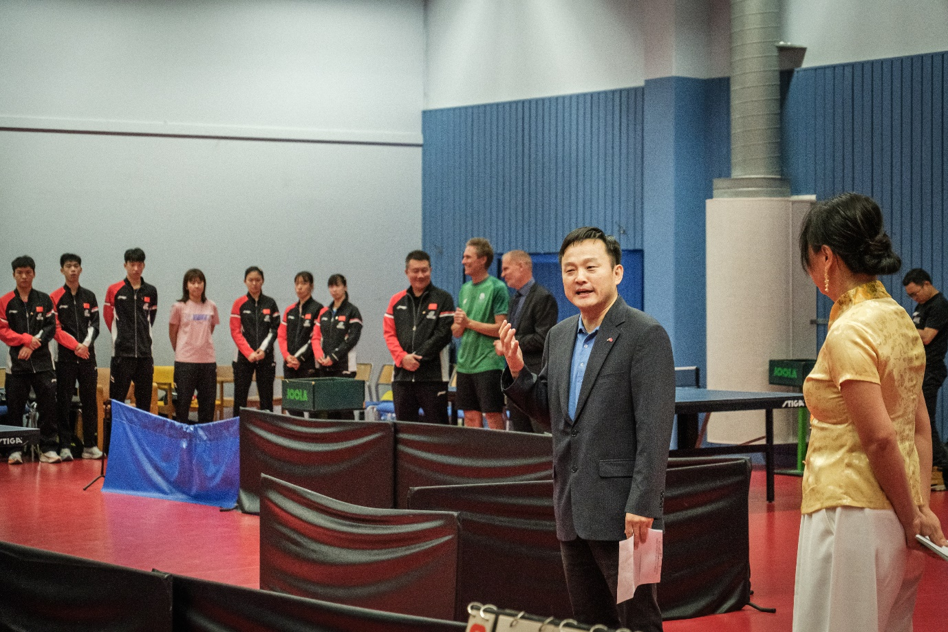 中國駐哥德堡總領(lǐng)事楊培棟致辭。中國駐哥德堡總領(lǐng)館供圖