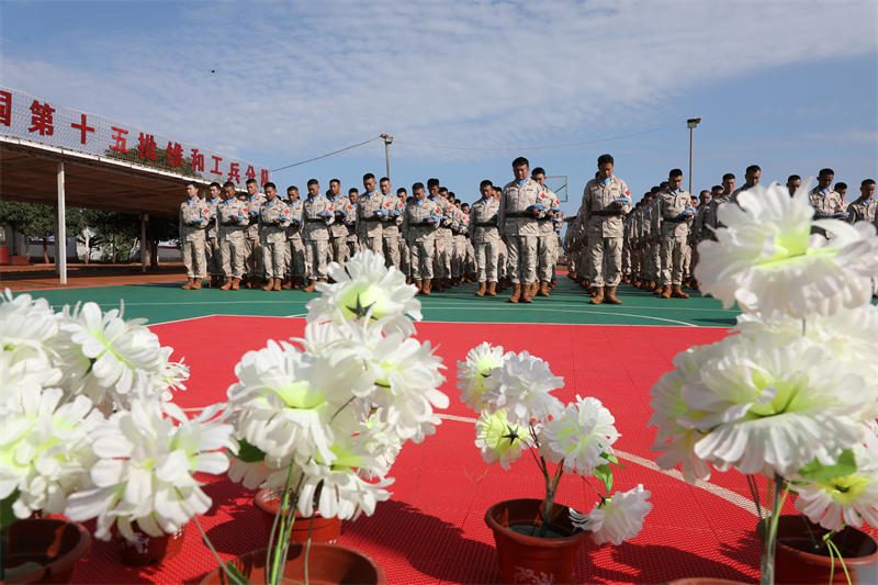 活動(dòng)現(xiàn)場(chǎng)。維和工兵分隊(duì)供圖