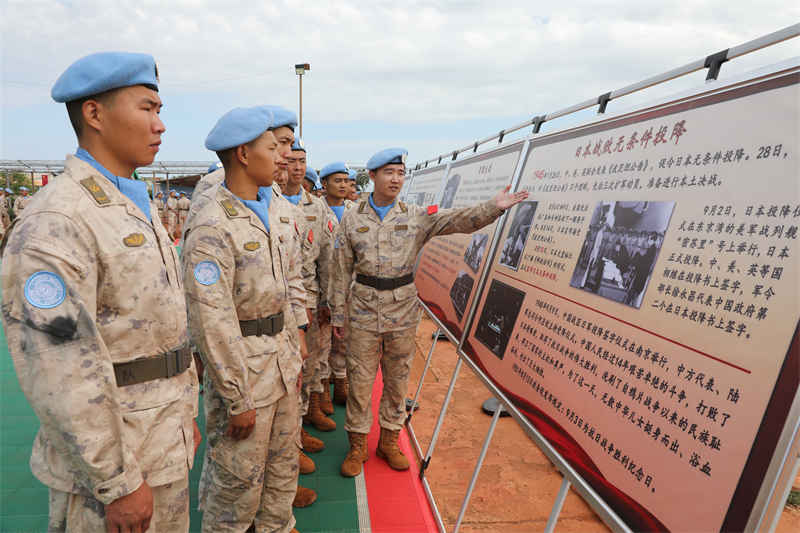 活動(dòng)現(xiàn)場(chǎng)。維和工兵分隊(duì)供圖