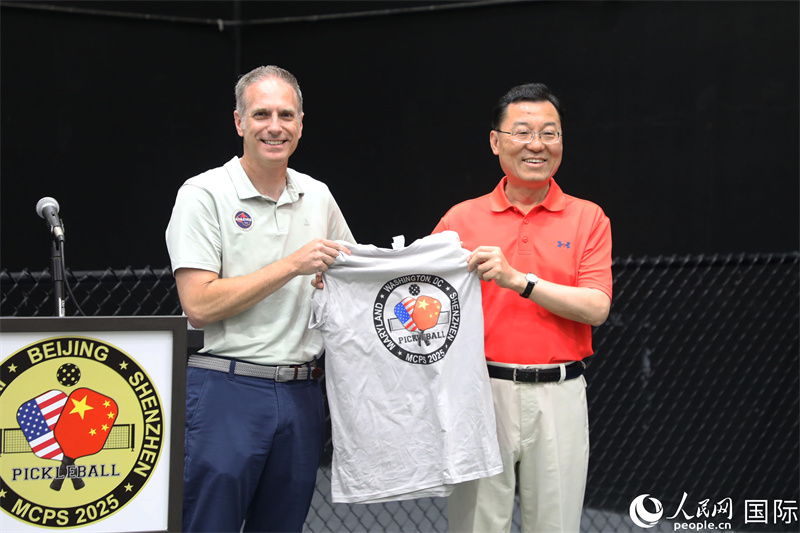 3、中國駐美國大使謝鋒出席活動并發(fā)表致辭。 人民網(wǎng)記者 李志偉攝