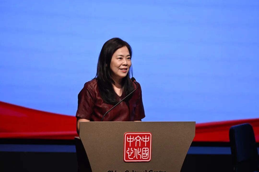 中國(guó)銀行新加坡分行行長(zhǎng)史煒在活動(dòng)現(xiàn)場(chǎng)致辭。新加坡中國(guó)文化中心供圖