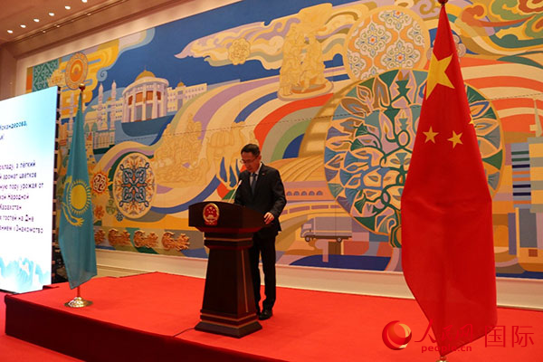 韓春霖大使致辭。人民網(wǎng)記者 李強(qiáng)攝